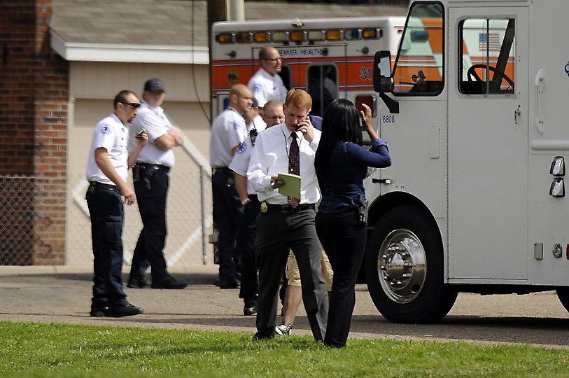 Mark Crider at an emergency response scene
